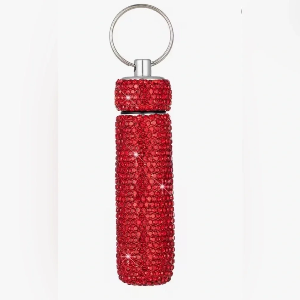 Rhinestone Perfume Refill Keychain